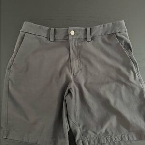 lululemon athletica Charcoal Flat Front Shorts